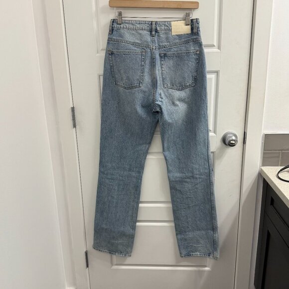 GRLFRND Jeans Sara Super high Rise Slim Straight Size 28 Distressed - Picture 2 of 3